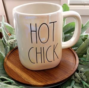 Rae Dunn HOT CHICK iridescent mug